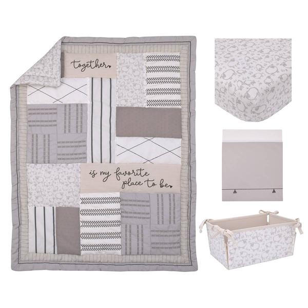 NoJo Together is Better 4pc. Crib Bedding Set alternate view