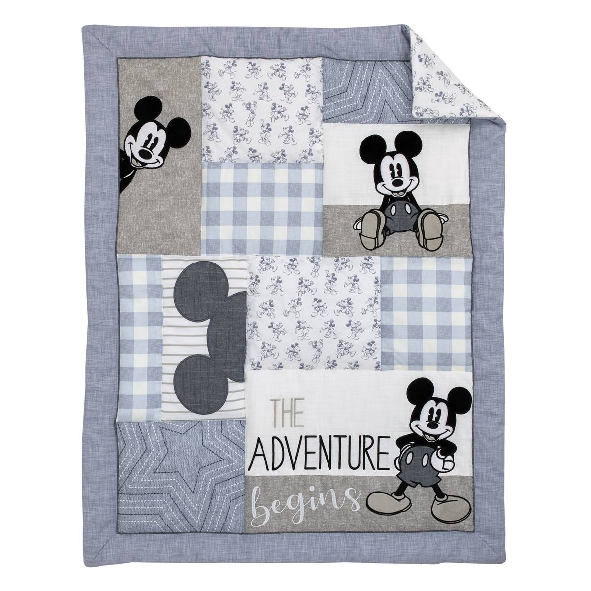 Disney 3pc. Call Me Mickey Nursery Crib Bedding Set