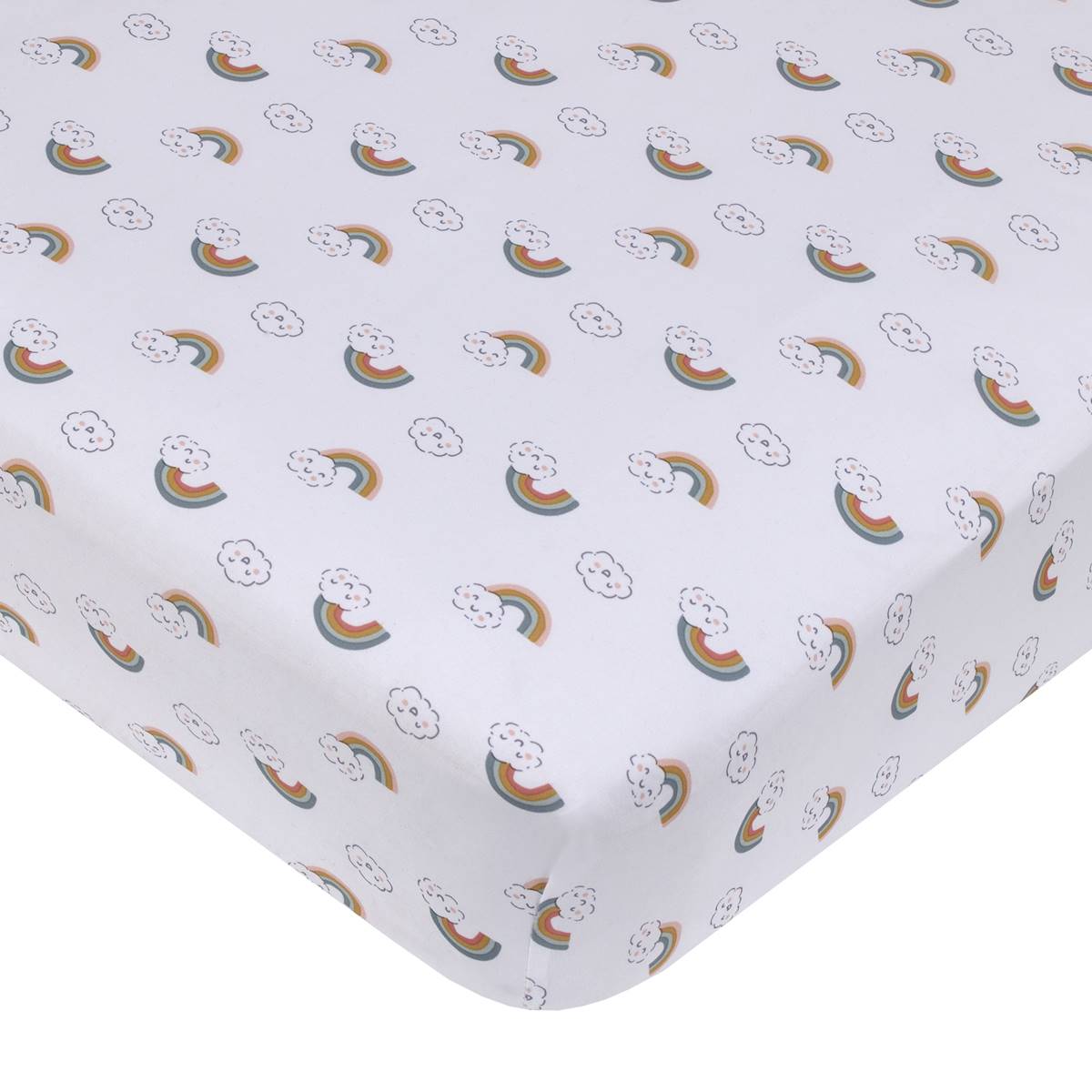 Carters(R) Chasing Rainbows Super Soft Fitted Crib Sheet