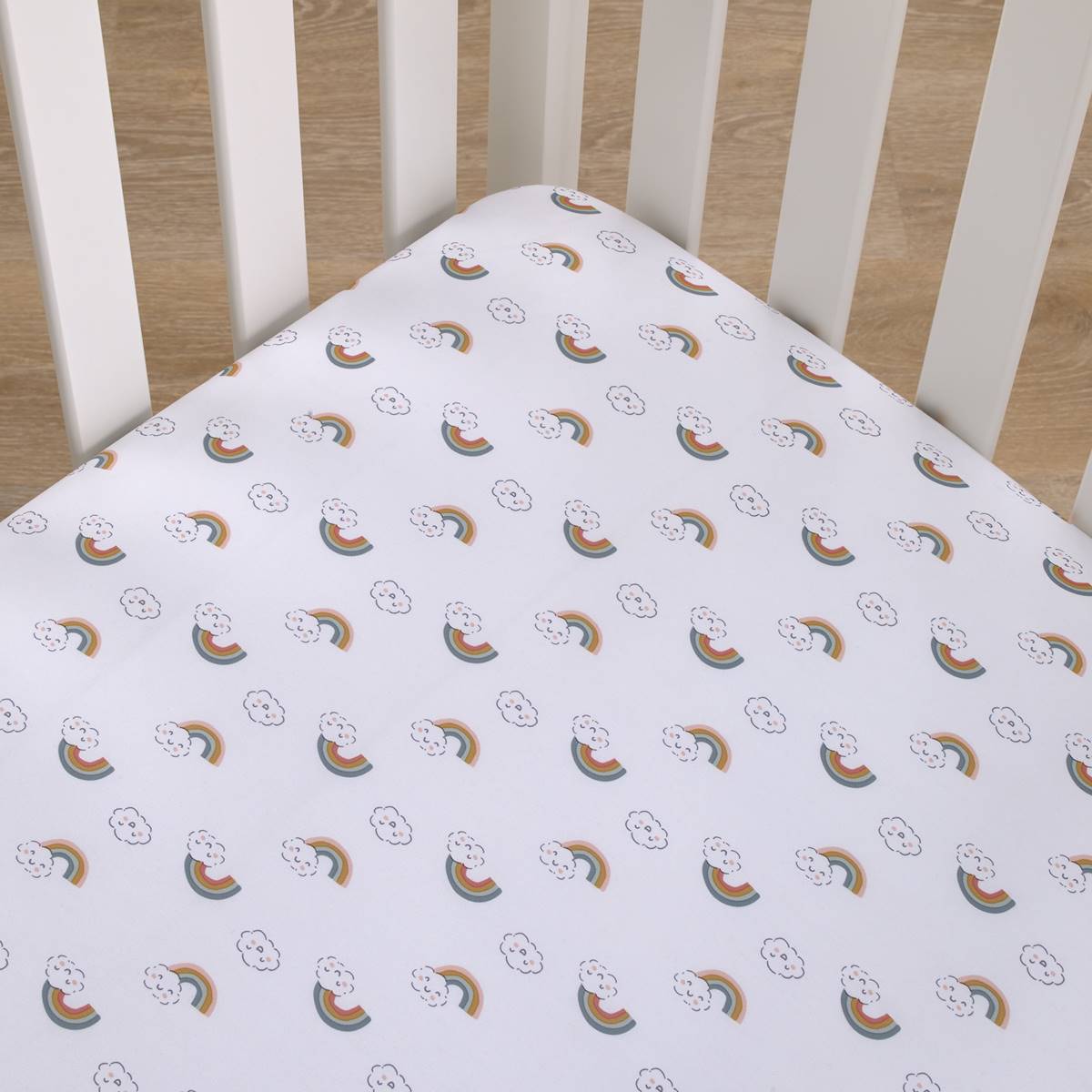 Carters(R) Chasing Rainbows Super Soft Fitted Crib Sheet