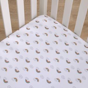 Carters(R) Chasing Rainbows Super Soft Fitted Crib Sheet alternate view
