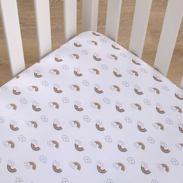 Carters(R) Chasing Rainbows Super Soft Fitted Crib Sheet alternate view