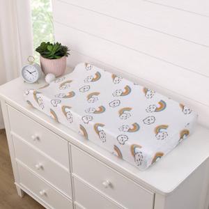 Carters(R) Chasing Rainbows Super Soft Changing Pad Cover alternate view