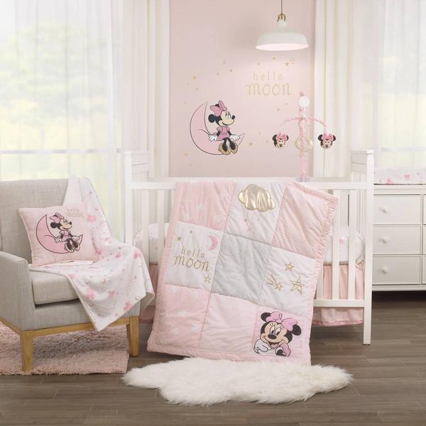 Disney 3pc. Minnie Mouse Twinkle Twinkle Crib Bedding Set