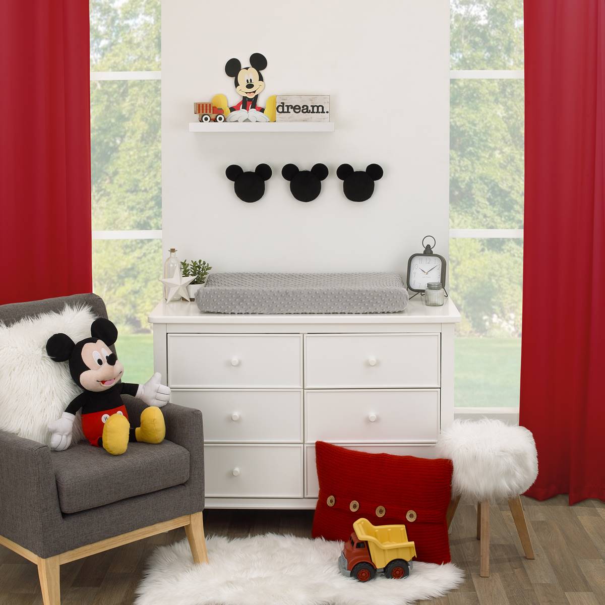 Disney Mickey Mouse Plush Wall Decor - Set Of 3