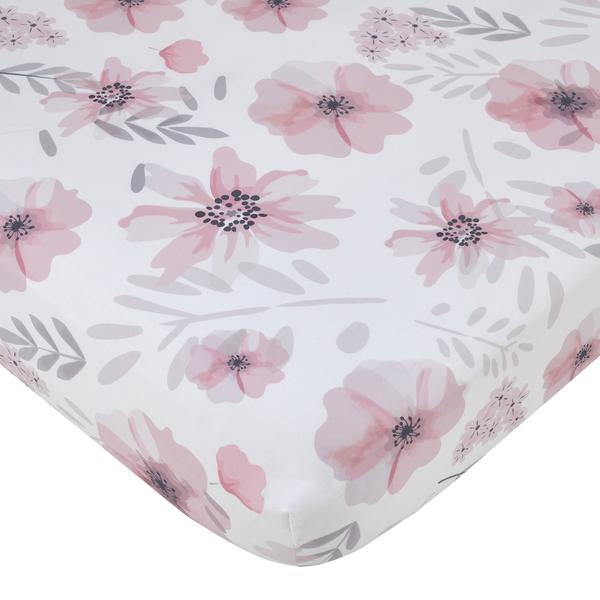 Little Love by NoJo Beautiful Blooms Crib Sheet