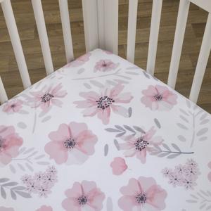 Little Love by NoJo Beautiful Blooms Crib Sheet alternate view