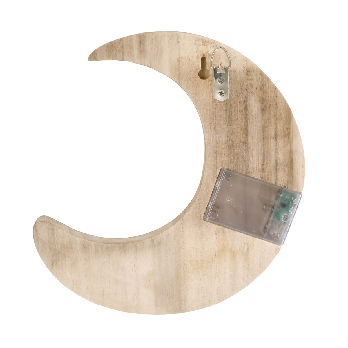 Little Love By NoJo LED Wood Moon Wall Decor