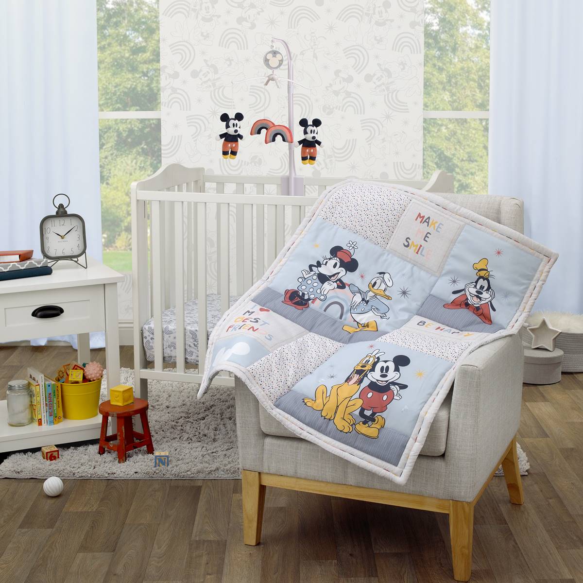 Disney 3pc. Mickey & Friends Mini Crib Bedding Set