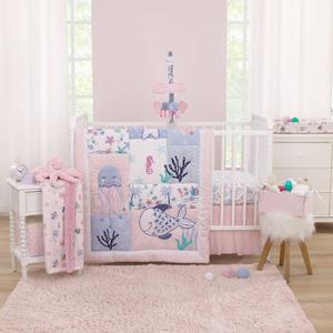 NoJo Mermaid Lagoon 4pc. Crib Bedding Set