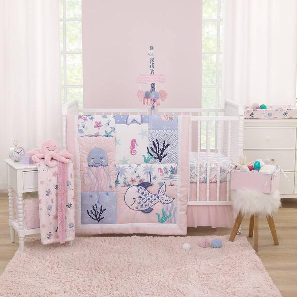 NoJo Mermaid Lagoon 4pc. Crib Bedding Set
