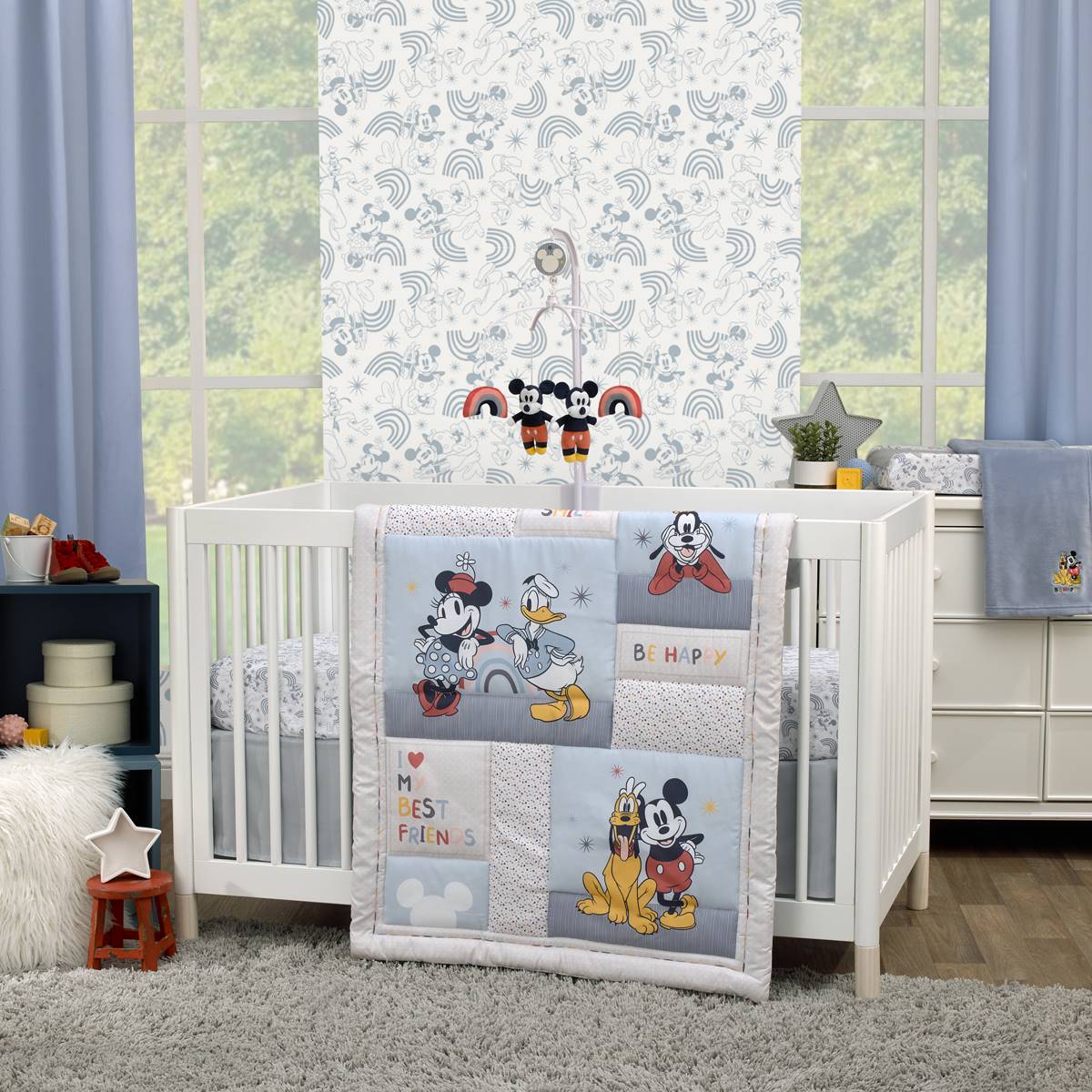 Disney 3pc. Mickey & Friends Crib Bedding Set