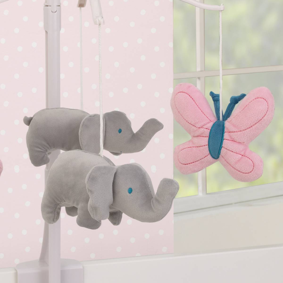 Carters(R) Floral Elephant Butterfly Musical Mobile
