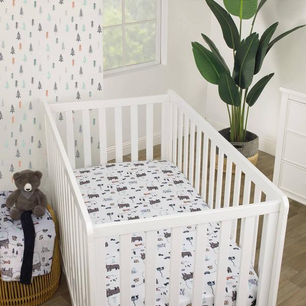 Carters(R) Woodland Friends Fitted Crib Sheet alternate view