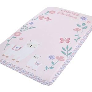 Little Love by NoJo Sweet Llamas Mini Crib Photo Sheet