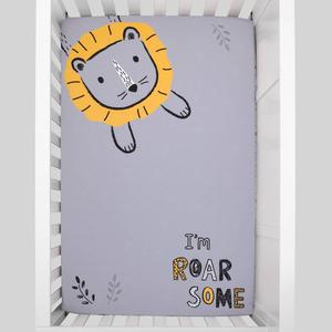 Little Love by NoJo Roarsome Lion Mini Crib Photo Sheet alternate view
