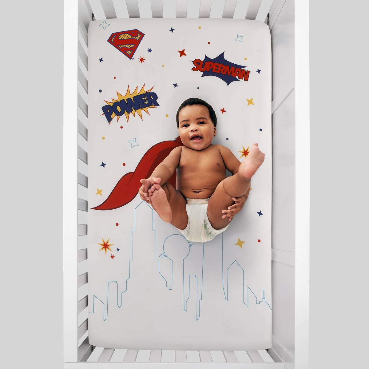Warner Bros. Superman(tm) Photo Op Crib Sheet