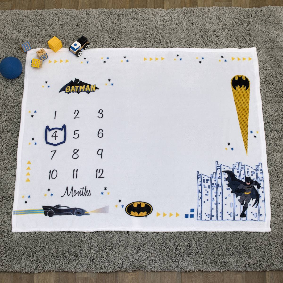 Warner Bros. Batman(tm) Milestone Baby Blanket