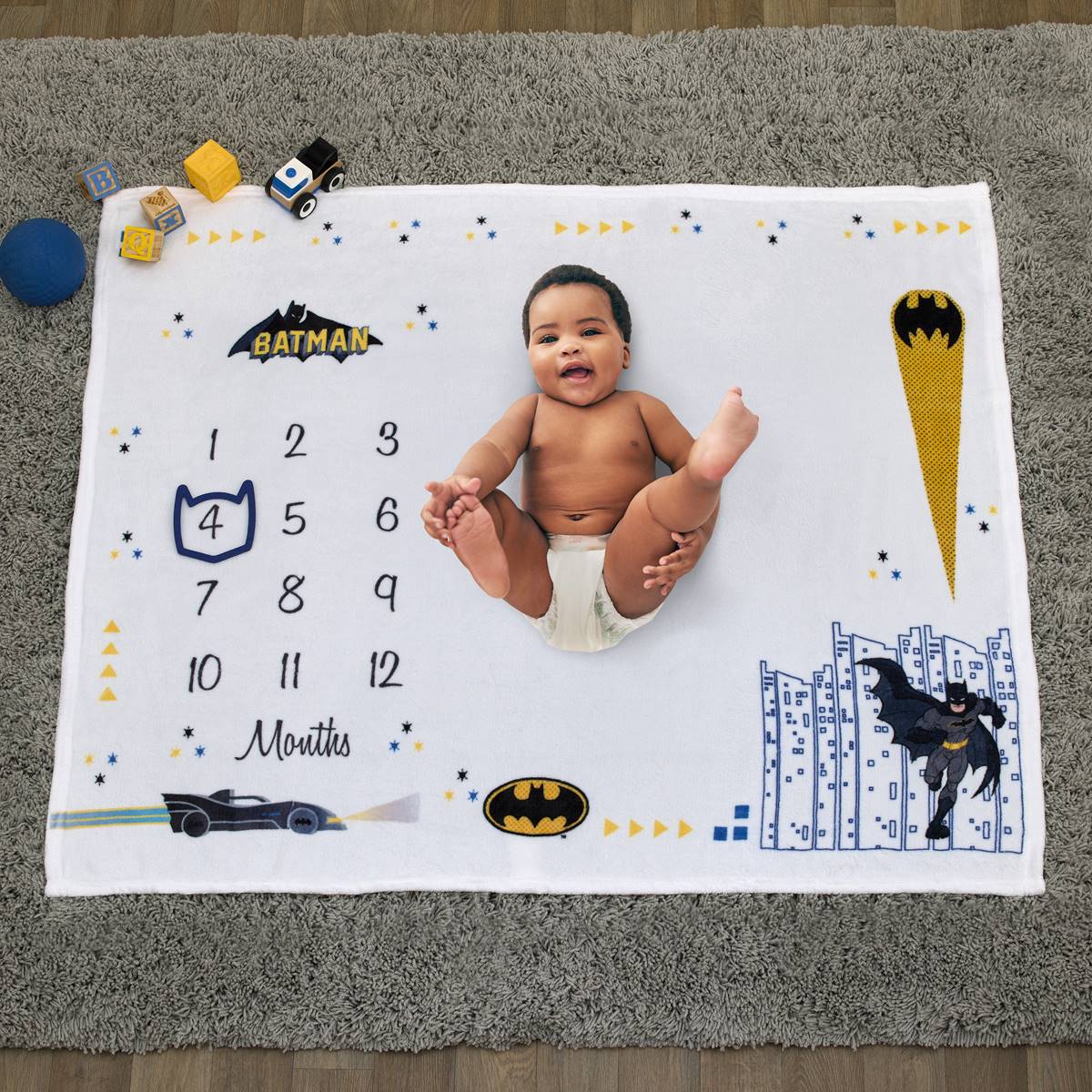 Warner Bros. Batman(tm) Milestone Baby Blanket