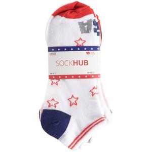 Womens Sock Hub 10pk. USA Low Cut Socks