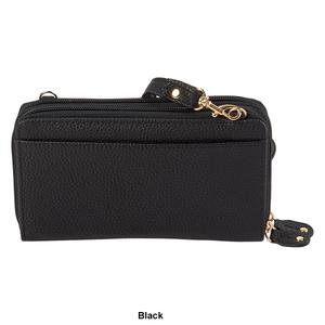 Womens Buxton Ultimate Organizer Solid Crossbody Wallet alternate view