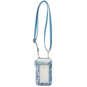 Womens Buxton Everywhere Floral Crossbody Wallet
