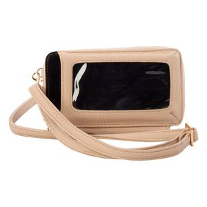 Buxton Everywhere Solid Pebble Grain Faux Leather Crossbody