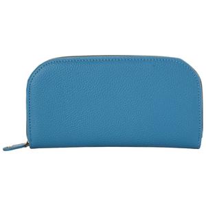 Womens Buxton Dome Solid Zip-Around Wallet