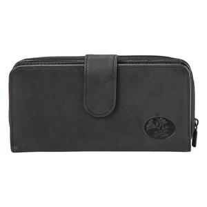 Womens Buxton Solid Checkbook Wallet with Snap Tap Closure