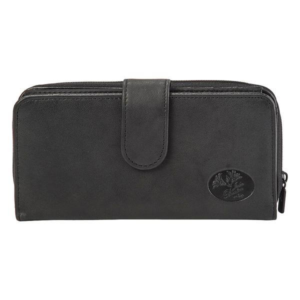 Womens Buxton Solid Checkbook Wallet with Snap Tap Closure