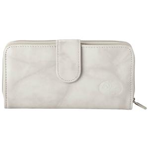 Womens Buxton Solid Checkbook Wallet - Grey