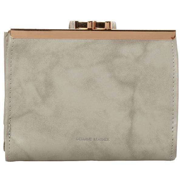 Womens Buxton Double Cardex Grey Wallet