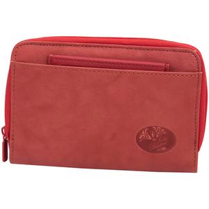 Womens Buxton Solid Double Zip Indexer Wallet