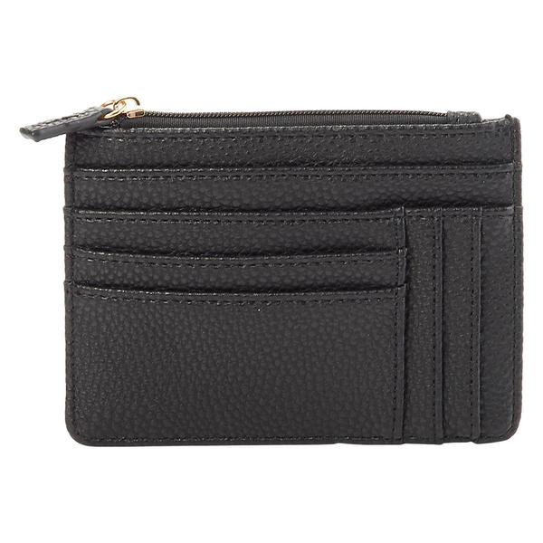 Womens Buxton Solid Pebble Textured Slot Coin Pouch