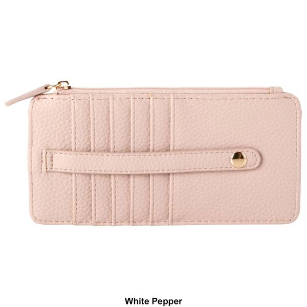 Womens Buxton Solid Thin Card Case Wallet alternate view