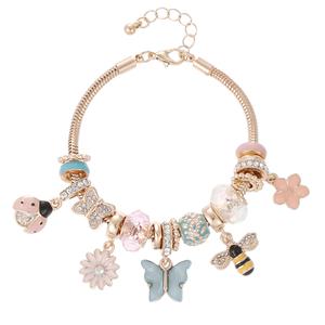 Beautiful Blessings Ladybug/Butterfly/Bee/Charm Snake Bracelet