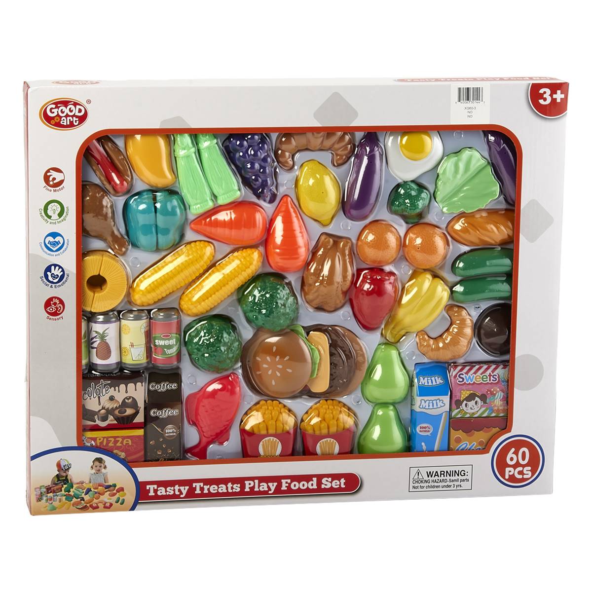 Good Art 60pc. Tasty Treets Play Food Set