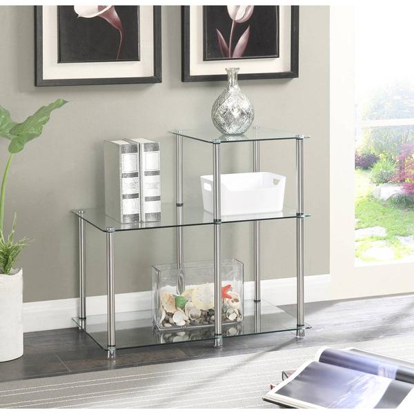 Convenience Concepts Designs2Go Classic Glass Chairside End Table alternate view