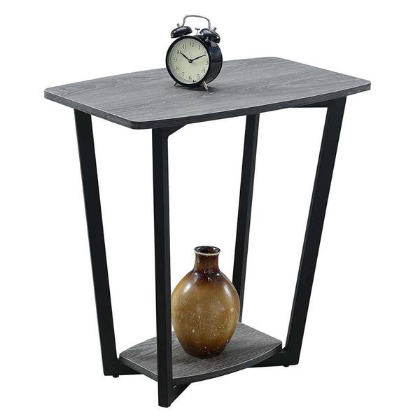 Convenience Concepts Graystone End Table with Shelf alternate view