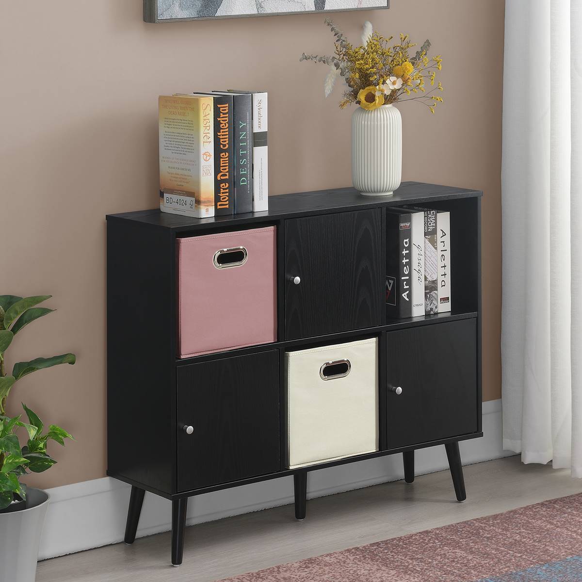 Convenience Concepts Xtra Storage 3-Door Cabinet Console Table