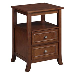 Convenience Concepts Melbourne 2 Drawer End Table w/ Shelf