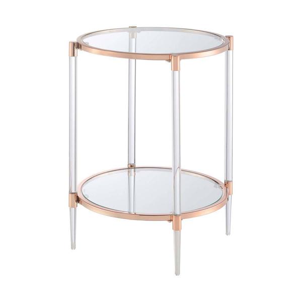 Convenience Concepts Royal Crest 2-Tier Acrylic End Table