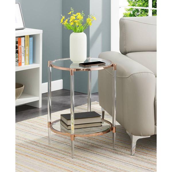 Convenience Concepts Royal Crest 2-Tier Acrylic End Table alternate view