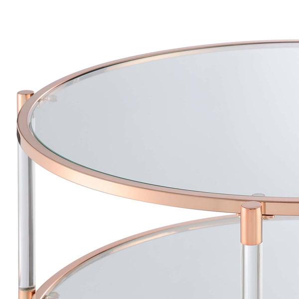 Convenience Concepts Royal Crest 2-Tier Acrylic Coffee Table alternate view