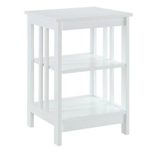 Convenience Concepts Mission End Table w/ Shelves