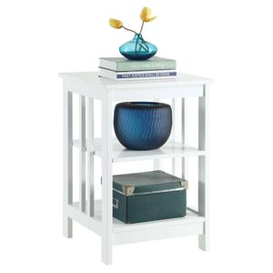 Convenience Concepts Mission End Table w/ Shelves alternate view