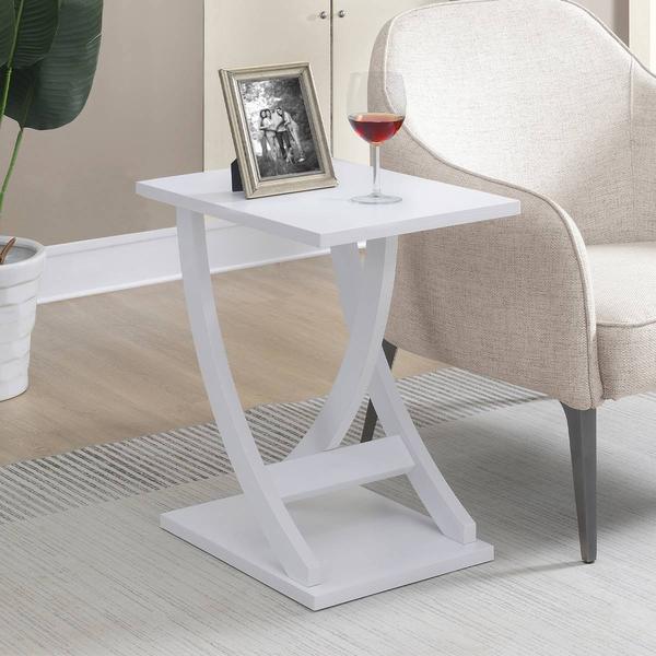 Convenience Concepts Newport Criss-Cross Chairside End Table alternate view