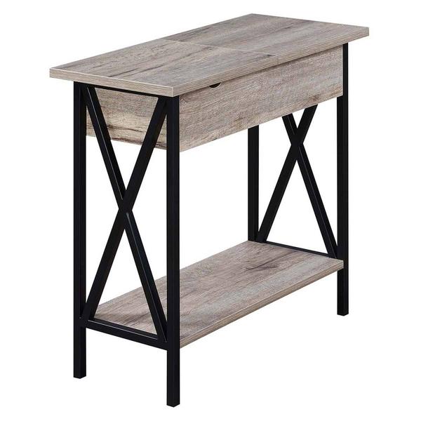Convenience Concepts Tucson Flip Top End Table w/ Charging Port