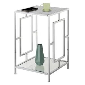 Convenience Concepts Town Square Chrome End Table alternate view