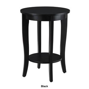Convenience Concepts American Heritage Round End Table with Shelf alternate view